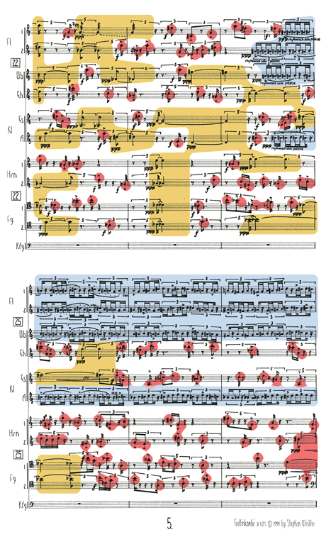 Stephan Winkler: Gullinkambi (Partitur S. 5 farbig)