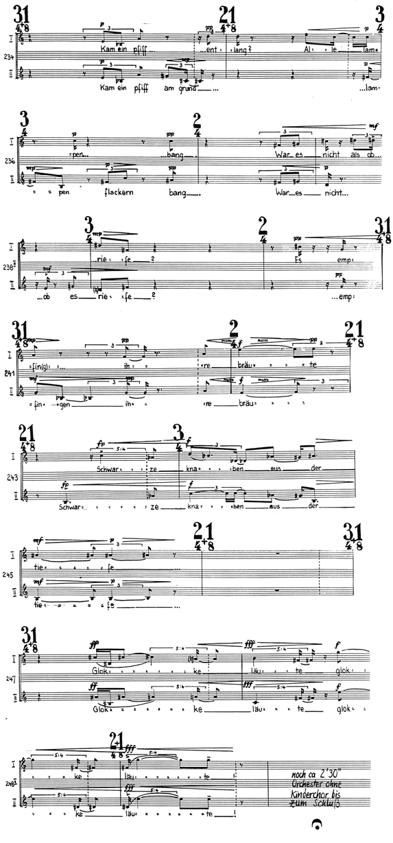 Stephan WInkler: zur nacht (Auszug aus der Kinderchorstimme)